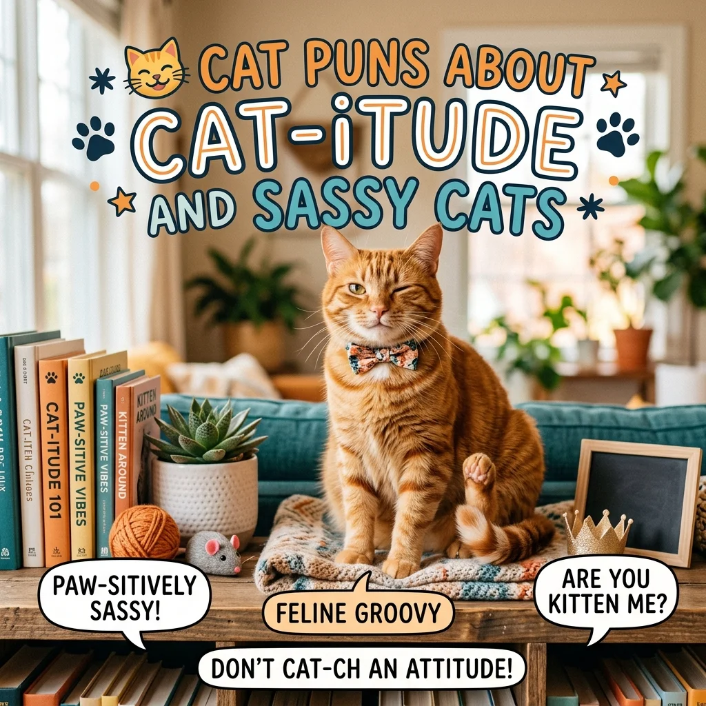 πΉ Cat Puns About Cat-itude and Sassy Cats