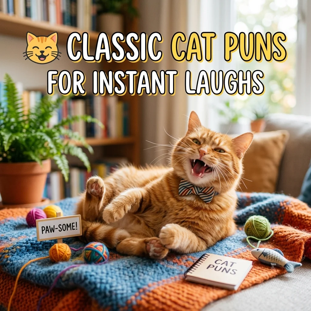πΉ Classic Cat Puns for Instant Laughs