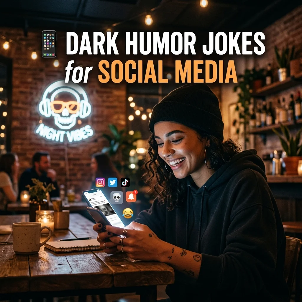 π± Dark Humor Jokes for Social Media