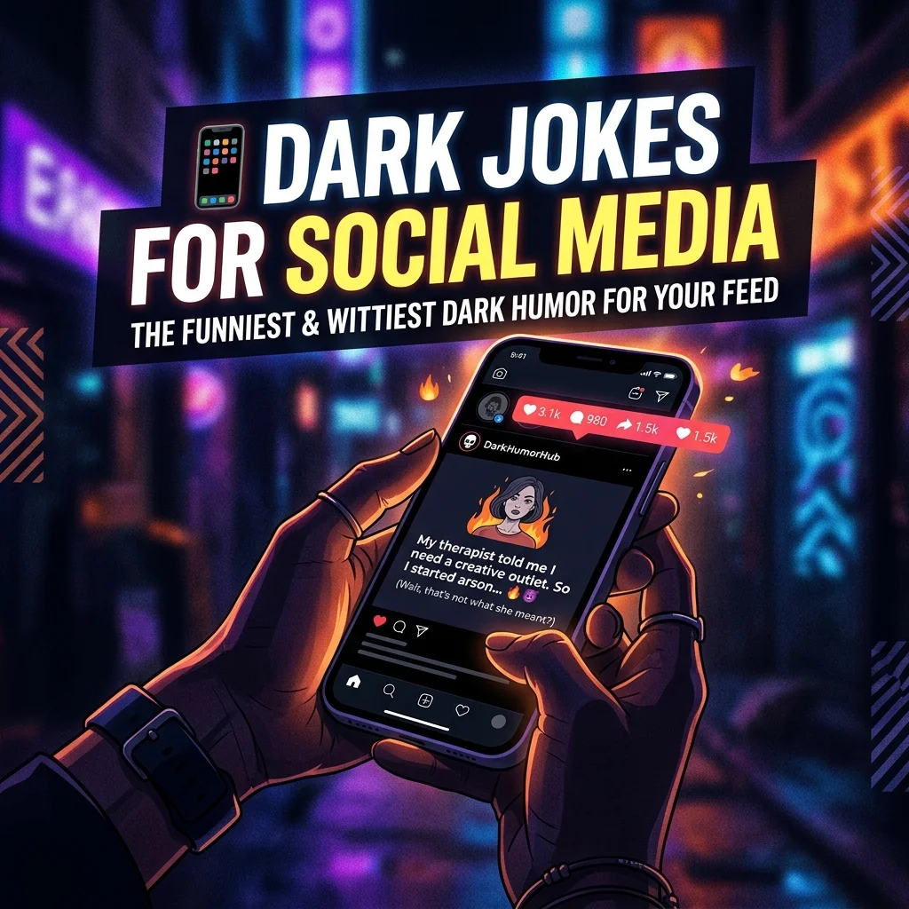 📱 Dark Jokes for Social Media