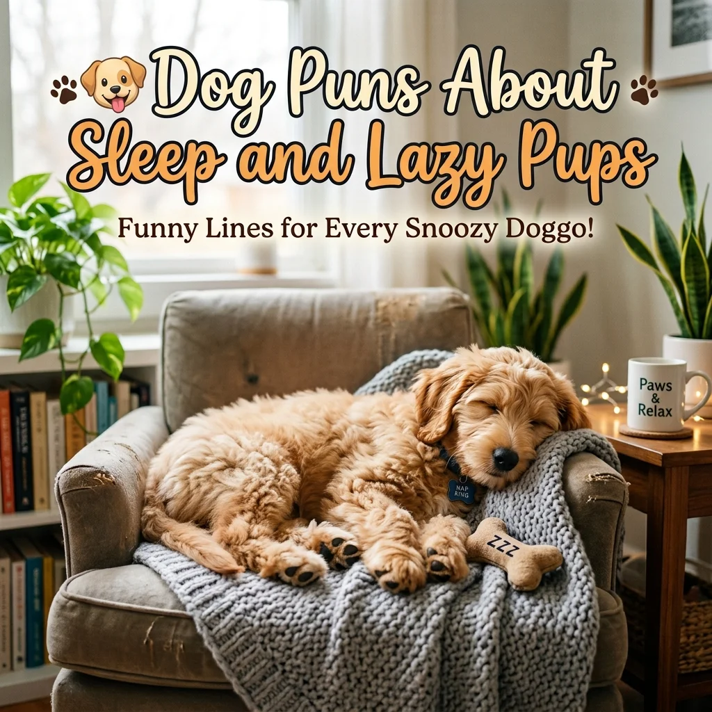 ๐น Dog Puns About Sleep and Lazy Pups