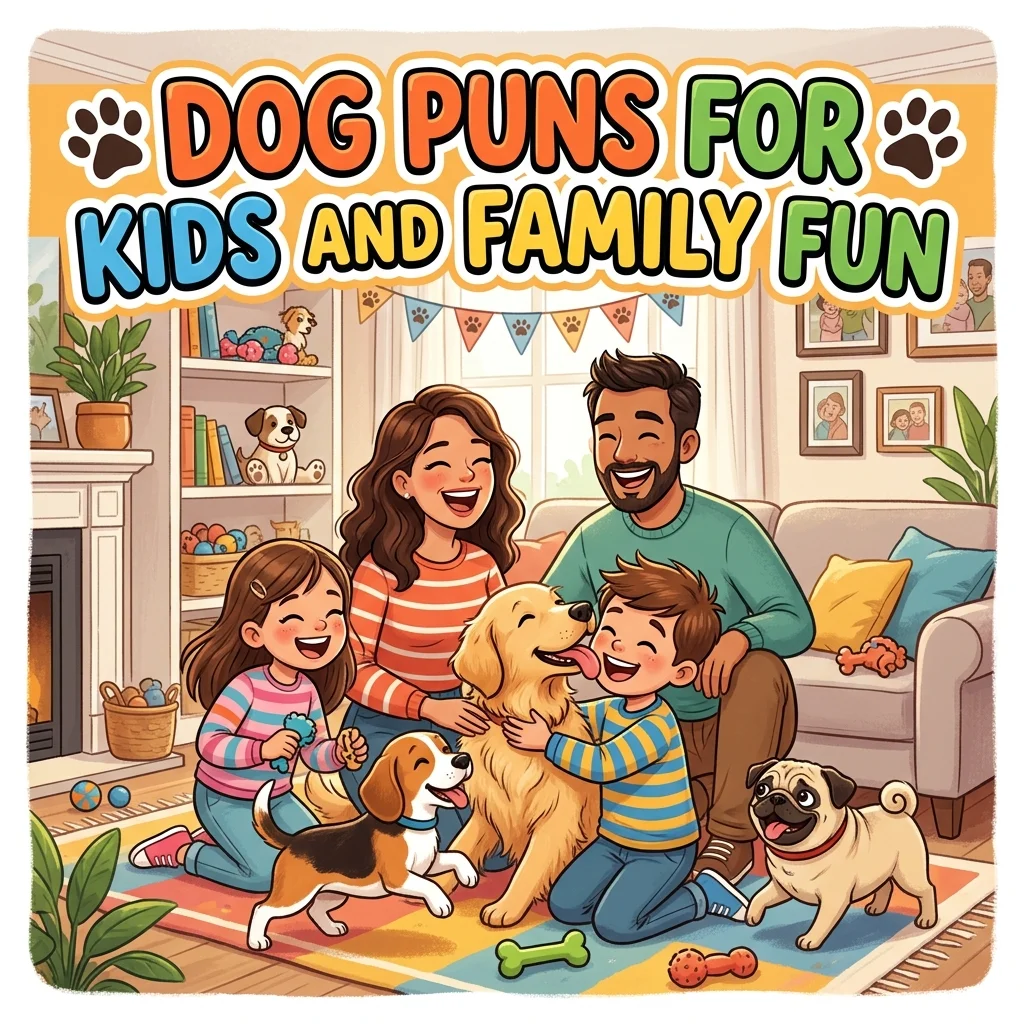 ๐พ Dog Puns for Kids and Family Fun