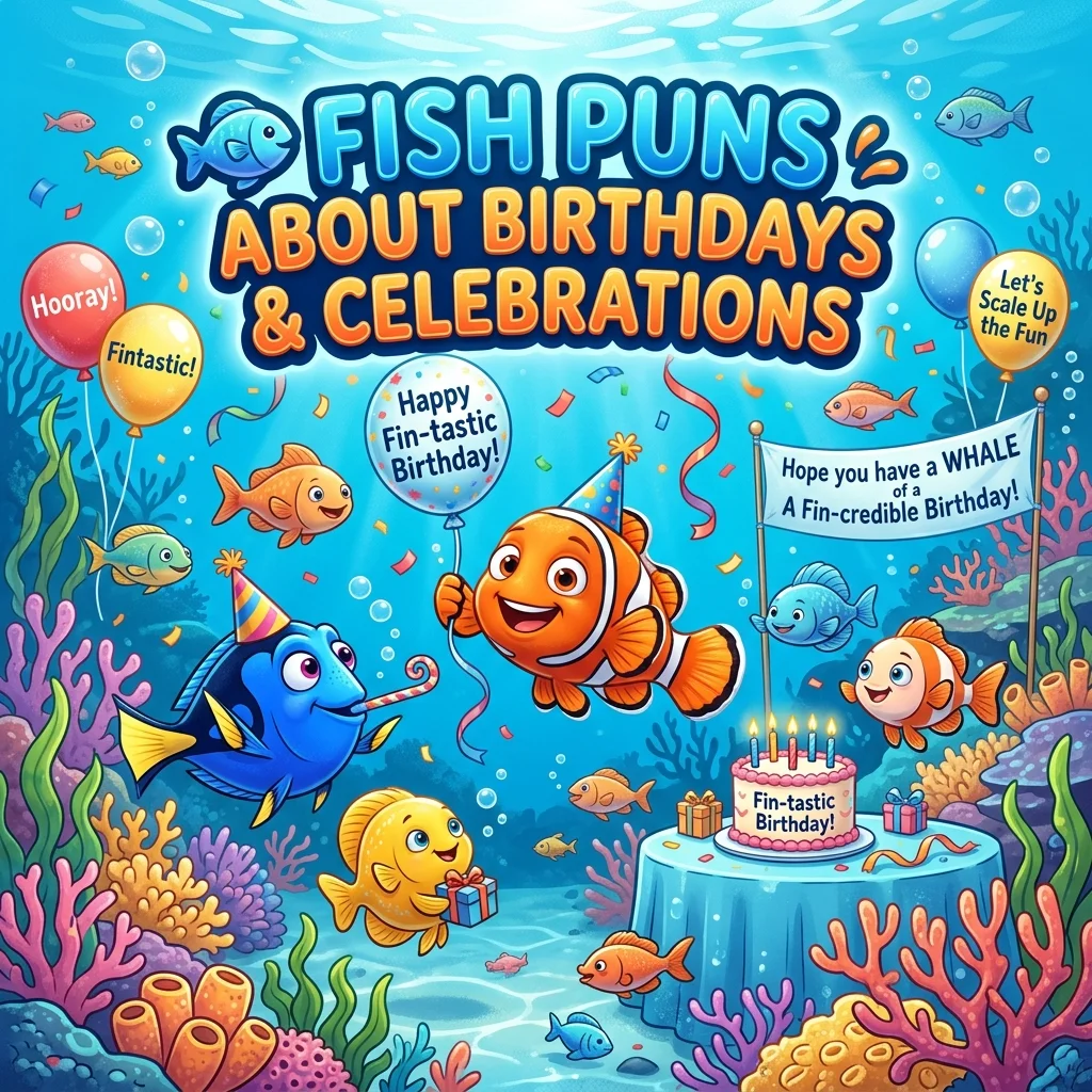 π Fish Puns About Birthdays and Celebrations