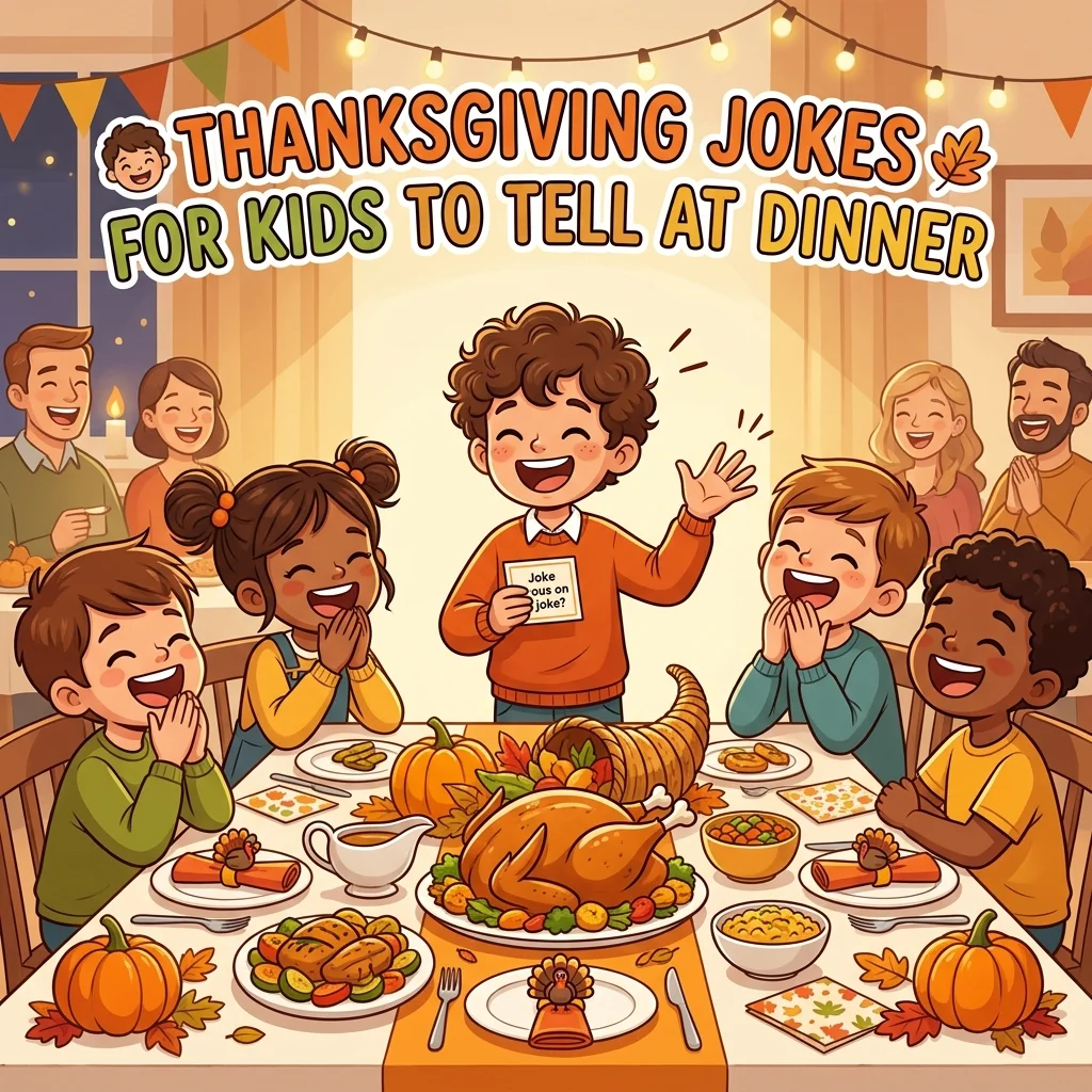 π§ Thanksgiving Jokes for Kids to Tell at Dinner